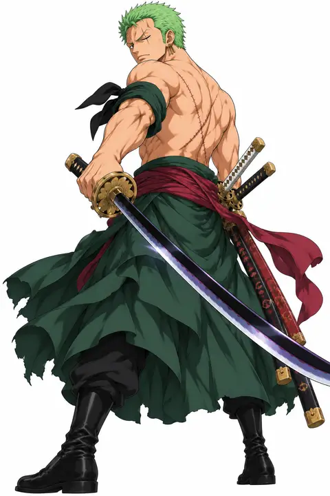 Roronoa Zoro from One Piece — anime artwork on AniPins