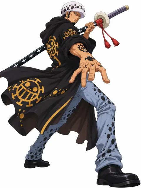 Trafalgar D. Water Law from One Piece — anime artwork on AniPins