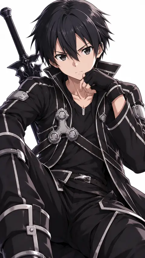 Kirito from Sword Art online — anime artwork on AniPins